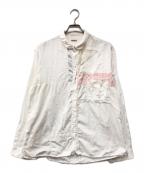 KAPITALキャピタル）の古着「patchwork  shirt」｜ホワイト