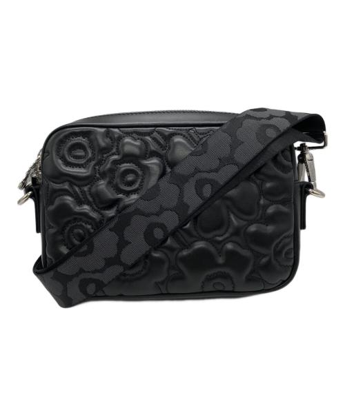 marimekko（マリメッコ）marimekko (マリメッコ) フラワーショルダーバッグ ブラックの古着・服飾アイテム