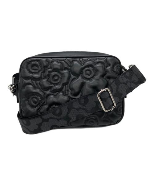 marimekko（マリメッコ）marimekko (マリメッコ) フラワーショルダーバッグ ブラックの古着・服飾アイテム