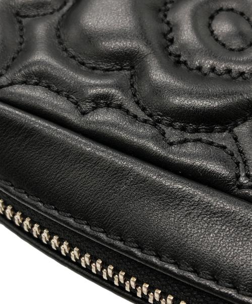 marimekko（マリメッコ）marimekko (マリメッコ) フラワーショルダーバッグ ブラックの古着・服飾アイテム