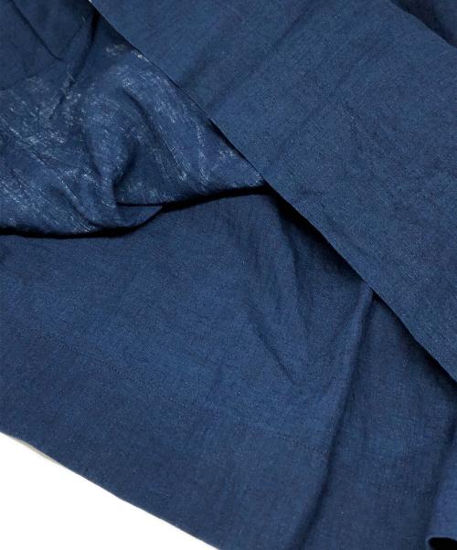 45R（フォーティファイブ・アール）45R (フォーティファイブ・アール) 藍染リネンブラウス インディゴの古着・服飾アイテム