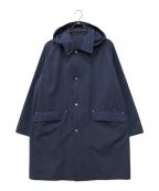 MACKINTOSH PHILOSOPHYマッキントッシュ フィロソフィー）の古着「2WAYストレッチダブルクロス フーデッドコート」｜ネイビー