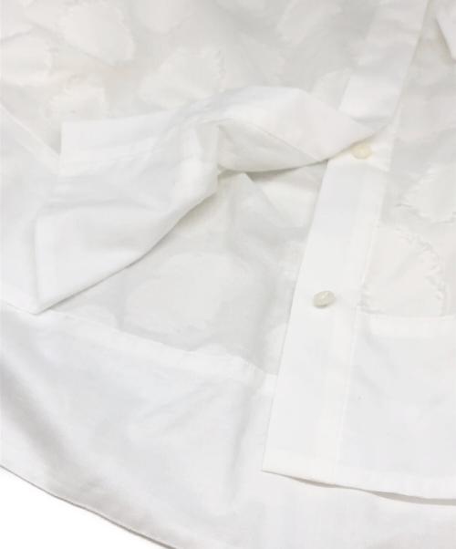 TOMORROW LAND（トゥモローランド）TOMORROW LAND (トゥモローランド) シアーカットジャカード コンビブラウス ホワイト サイズ:36の古着・服飾アイテム