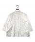 TOMORROW LAND (トゥモローランド) シアーカットジャカード コンビブラウス ホワイト サイズ:36：11000円