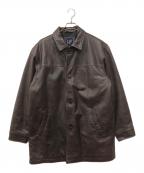 OLD GAPオールドギャップ）の古着「レザーカーコート」｜ブラウン