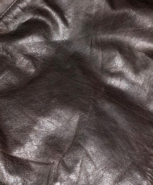 OLD GAP（オールドギャップ）OLD GAP (オールドギャップ) レザーカーコート ブラウン サイズ:Lの古着・服飾アイテム