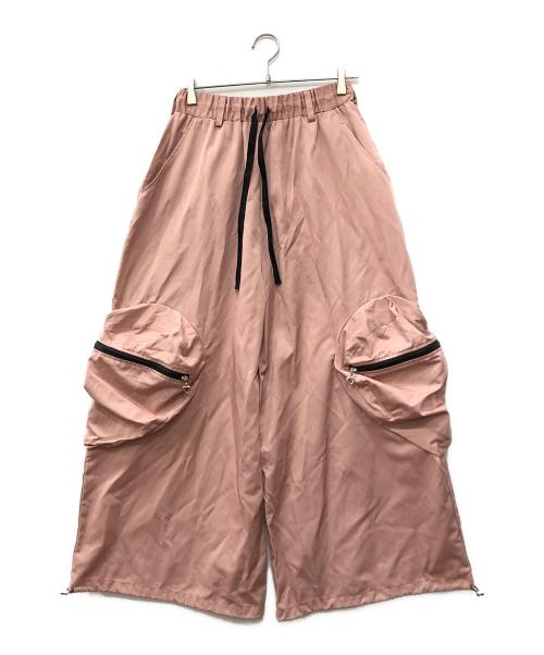 HEIHEI（ヘイヘイ）HEIHEI (ヘイヘイ) ハートポケットカーゴパンツ ピンク サイズ:Fの古着・服飾アイテム