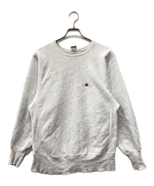 Champion REVERSE WEAVE（チャンピオン リバース ウィーブ）Champion REVERSE WEAVE (チャンピオン リバース ウィーブ) クルーネックスウェット グレー サイズ:Mの古着・服飾アイテム