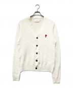 AMI Alexandre Mattiussiアミアレクサンドルマテュッシ）の古着「ハートロゴカーディガン」｜ホワイト