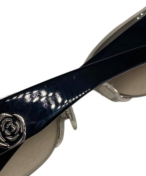 MIU MIU（ミュウミュウ）MIU MIU (ミュウミュウ) half-rim oval sunglasses ブラック×パープル サイズ:60□19の古着・服飾アイテム