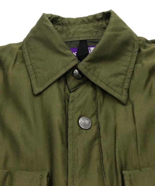 THE NORTHFACE PURPLELABEL（ザ・ノースフェイス パープルレーベル）THE NORTHFACE PURPLELABEL (ザ・ノースフェイス パープルレーベル) Moleskin Insulation C.P.O Jacket グリーン サイズ:Sの古着・服飾アイテム