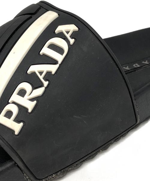 PRADA（プラダ）PRADA (プラダ) シャワーサンダル ブラック サイズ:7の古着・服飾アイテム