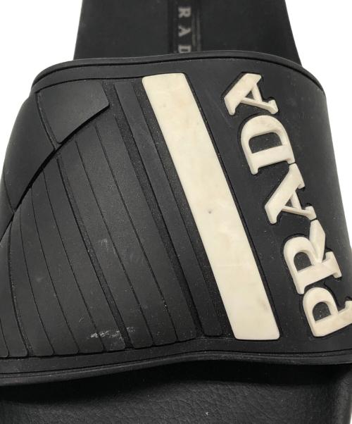 PRADA（プラダ）PRADA (プラダ) シャワーサンダル ブラック サイズ:7の古着・服飾アイテム