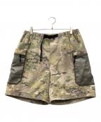GRIP SWANYグリップスワニー）の古着「カモフラギアショーツ」｜ベージュ×カーキ