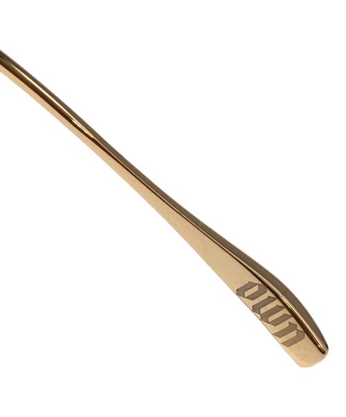 OWN（オウン）OWN (オウン) ダブルブリッジサングラス ゴールド サイズ:下記参照の古着・服飾アイテム