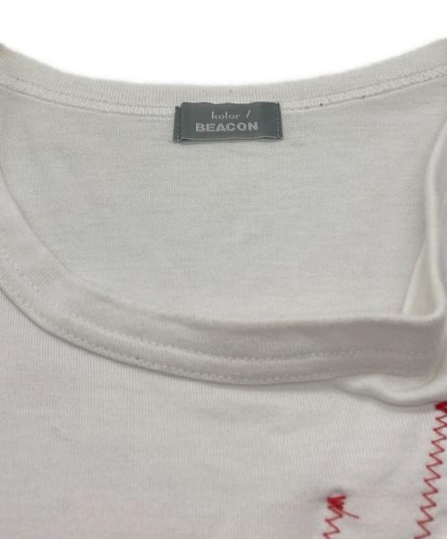 kolor/BEACON（カラービーコン）kolor/BEACON (カラービーコン) Disney ピノキオ 再構築グラフィック Tシャツ ホワイト サイズ:2の古着・服飾アイテム