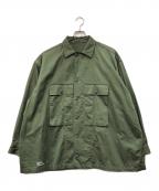 FreshServiceフレッシュサービス）の古着「UTILITY FATIGUE SHIRT」｜オリーブ