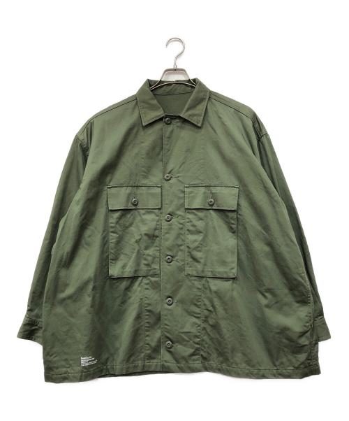 FreshService（フレッシュサービス）FreshService (フレッシュサービス) UTILITY FATIGUE SHIRT オリーブ サイズ:Lの古着・服飾アイテム