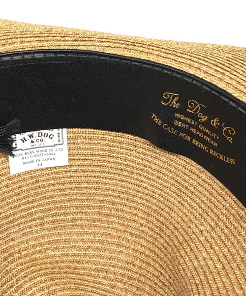 THE H.W.DOG&CO.（エイチダブリュードッグアンドコー）THE H.W.DOG&CO. (エイチダブリュードッグアンドコー) BRADE HAT ベージュ サイズ:34の古着・服飾アイテム
