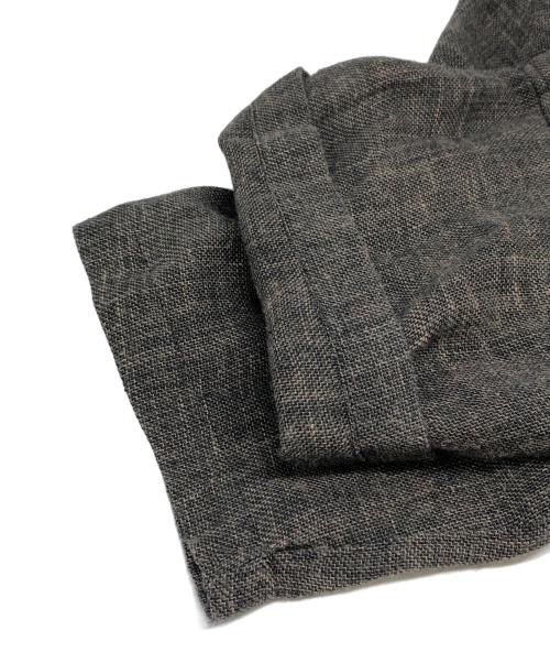 seven by seven（セブンバイセブン）seven by seven (セブンバイセブン) リネンオープンカラー半袖シャツ ブラウン サイズ:XLの古着・服飾アイテム