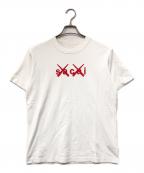 sacai×KAWSサカイ×カウズ）の古着「Flock Print T-Shirt」｜ホワイト