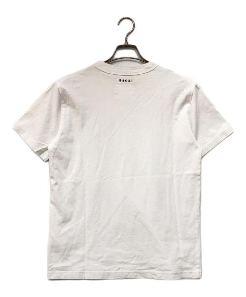 sacai（サカイ）sacai (サカイ) KAWS (カウズ) Flock Print T-Shirt ホワイト サイズ:1の古着・服飾アイテム