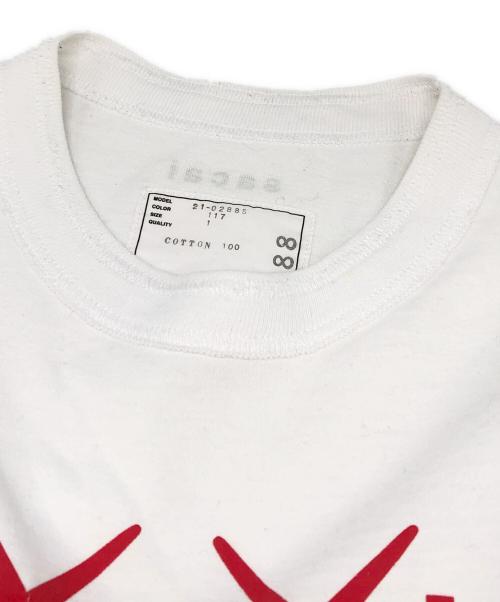 sacai（サカイ）sacai (サカイ) KAWS (カウズ) Flock Print T-Shirt ホワイト サイズ:1の古着・服飾アイテム
