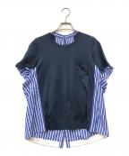 sacaiサカイ）の古着「ドッキングS/Sカットソー」｜ネイビー