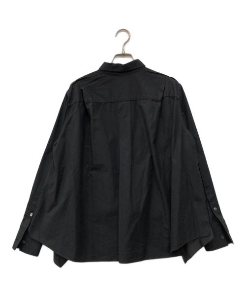 sacai（サカイ）sacai (サカイ) レイヤードシャツ ブラック サイズ:2の古着・服飾アイテム
