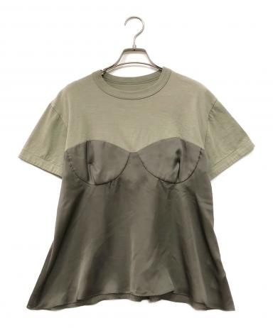 未使用品★Sacai サカイ 23年製 23-06563 Cotton Jersey T-shirt Corset Detail 半袖 カットソー ブラック 1 日本製 正規品 レディース サカイ - sacai | Cotton Jersey T-shirt Corset | RESTIR リステア