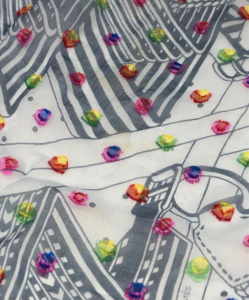 HERMES（エルメス）HERMES (エルメス) カレ60 グレー サイズ:下記参照の古着・服飾アイテム