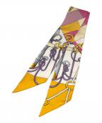 HERMESエルメス）の古着「Cliquetis ツイリースカーフ」｜イエロー