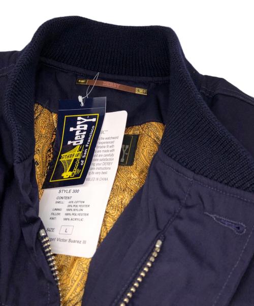 Derby of SanFrancisco（ダービーオブサンフランシスコ）Derby of SanFrancisco (ダービーオブサンフランシスコ) DERBY JACKET ネイビー サイズ:Lの古着・服飾アイテム