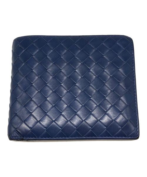 BOTTEGA VENETA（ボッテガベネタ）BOTTEGA VENETA (ボッテガベネタ) 2つ折り財布 ブルー サイズ:下記参照の古着・服飾アイテム