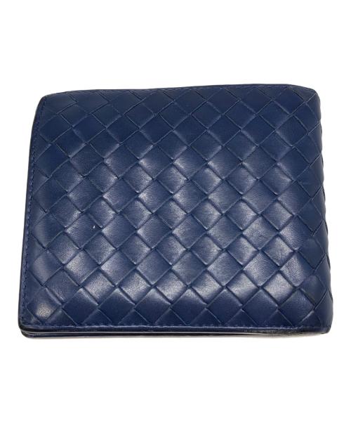 BOTTEGA VENETA（ボッテガベネタ）BOTTEGA VENETA (ボッテガベネタ) 2つ折り財布 ブルー サイズ:下記参照の古着・服飾アイテム