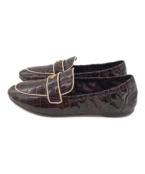 TORY BURCH（トリーバーチ）TORY BURCH (トリーバーチ) バレエローファー ブラウン サイズ:7 1/2Mの古着・服飾アイテム