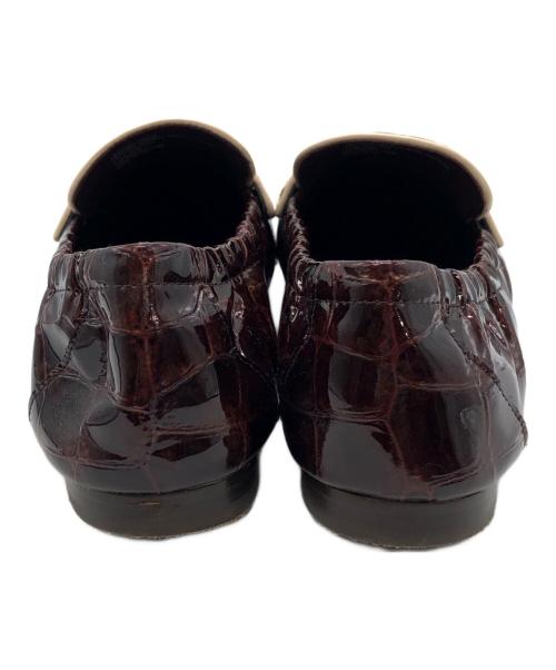 TORY BURCH（トリーバーチ）TORY BURCH (トリーバーチ) バレエローファー ブラウン サイズ:7 1/2Mの古着・服飾アイテム