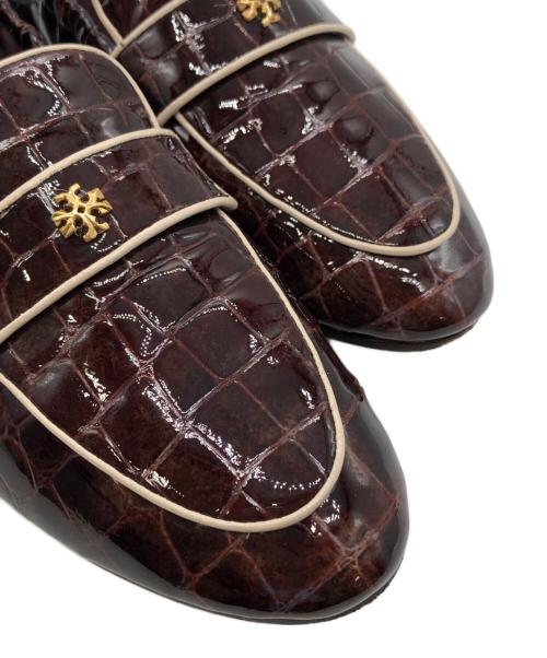 TORY BURCH（トリーバーチ）TORY BURCH (トリーバーチ) バレエローファー ブラウン サイズ:7 1/2Mの古着・服飾アイテム