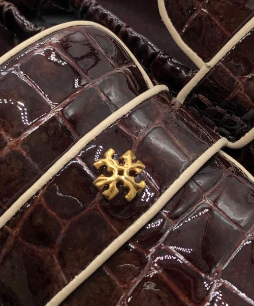 TORY BURCH（トリーバーチ）TORY BURCH (トリーバーチ) バレエローファー ブラウン サイズ:7 1/2Mの古着・服飾アイテム