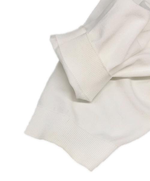 CABAN（キャバン）CABaN (キャバン) ファインポリエステル ハーフスリーブポケットカーディガン ホワイト サイズ:Sの古着・服飾アイテム