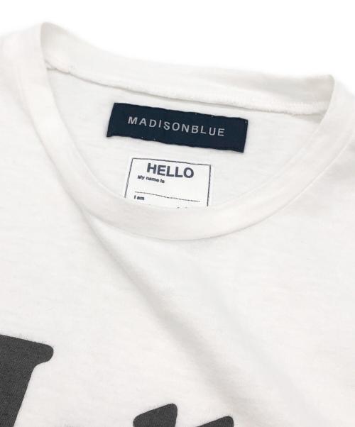 MADISON BLUE（マディソンブルー）MADISON BLUE (マディソンブルー) プリントTシャツ ホワイト サイズ:01（S）の古着・服飾アイテム