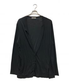 YOHJI YAMAMOTO（ヨウジヤマモト）の古着「襟付きVネックカーディガン」｜ブラック