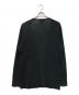 YOHJI YAMAMOTO (ヨウジヤマモト) 襟付きVネックカーディガン ブラック サイズ:3：19000円