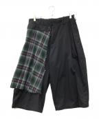 s'yteサイト）の古着「チェックバルーンパンツ」｜ブラック