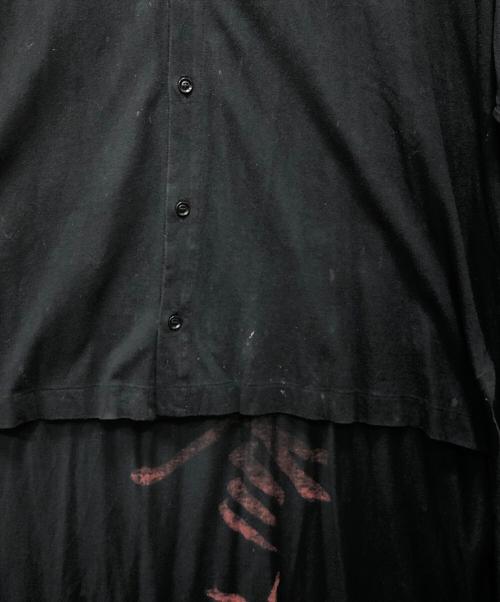 Yohji Yamamoto pour homme（ヨウジヤマモト プールオム）Yohji Yamamoto pour homme (ヨウジヤマモト プールオム) Message Stand Collar Cardigan ブラック サイズ:3の古着・服飾アイテム