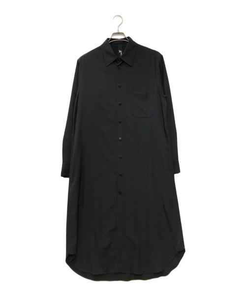 GROUND Y（グラウンドワイ）GROUND Y (グラウンドワイ) Long Dress Shirt ブラック サイズ:3の古着・服飾アイテム