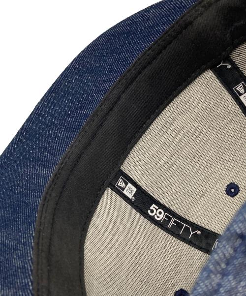 Yohji Yamamoto pour homme（ヨウジヤマモト プールオム）Yohji Yamamoto pour homme (ヨウジヤマモト プールオム) New Era (ニューエラ) キャップ ブルー サイズ:7 1/2の古着・服飾アイテム