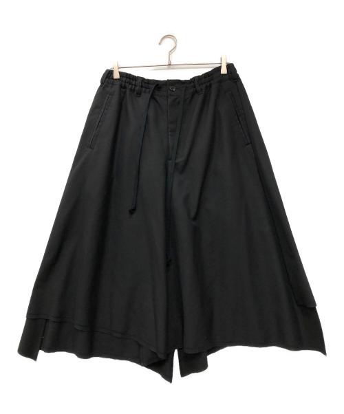 GROUND Y（グラウンドワイ）GROUND Y (グラウンドワイ) gaberdine Pants skirt ブラック サイズ:3の古着・服飾アイテム