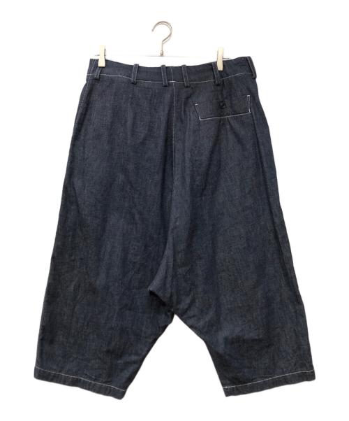 GROUND Y（グラウンドワイ）GROUND Y (グラウンドワイ) デニムラップパンツ ブルー サイズ:3の古着・服飾アイテム