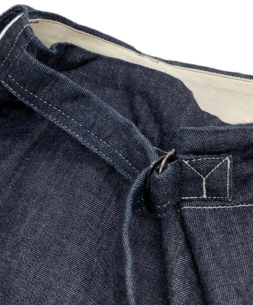 GROUND Y（グラウンドワイ）GROUND Y (グラウンドワイ) デニムラップパンツ ブルー サイズ:3の古着・服飾アイテム